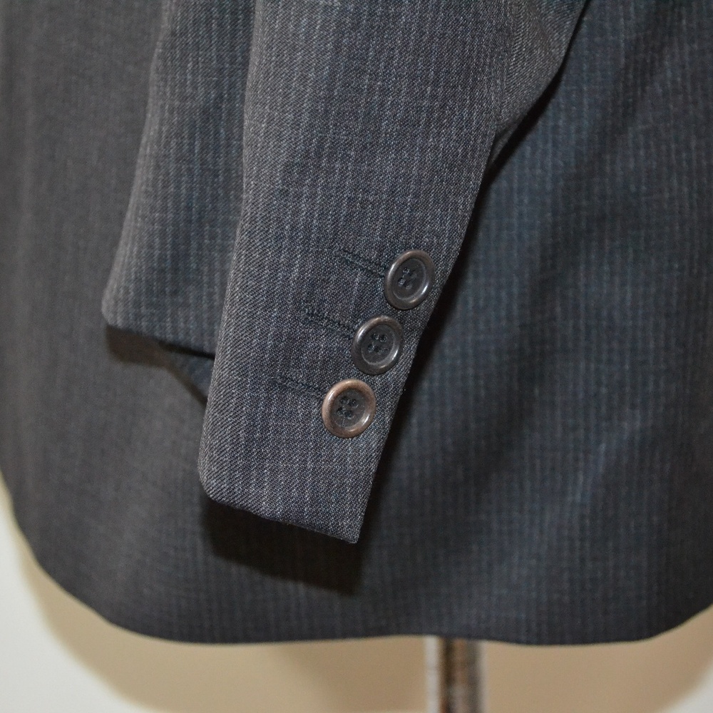 Ferrini 42R Sport Coat Blazer Suit Jacket Charcoal - Picture 4 of 8